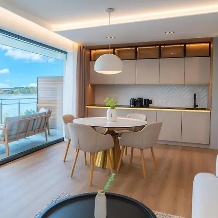 Marina Iv - Super Widok Na Jezioro, 10 M Do Wody, Taras I Balkon, Winda, Klima, Garaż Ostróda